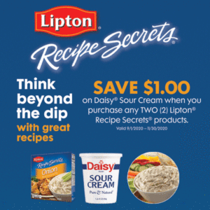 Think Beyond the Dip with Daisy & Lipton lipton daisy coupons