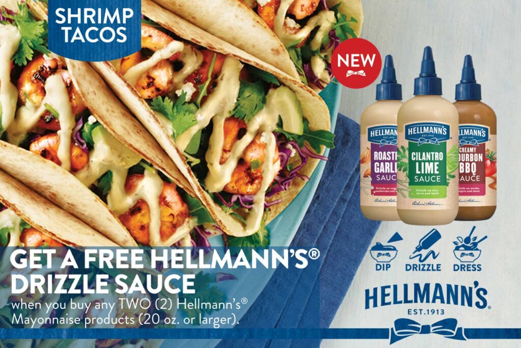 hellmanns drizzle sauce