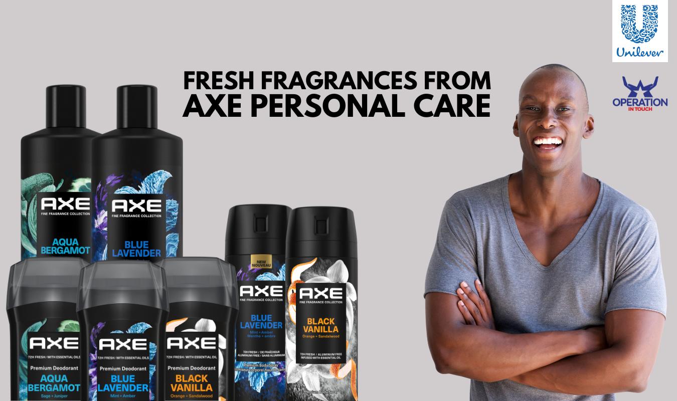 OIT august new at the commissary, axe wash spray deodorant