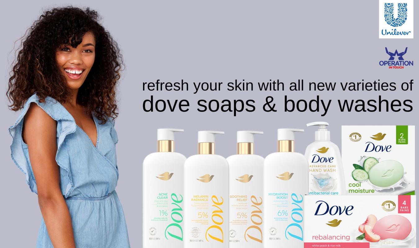 OIT august new at the commissary, dove wash