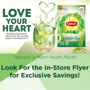 Celebrate American Heart Month with Lipton green tea