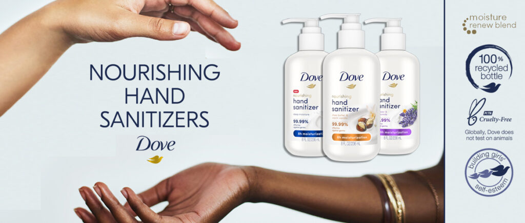 dove hand sani