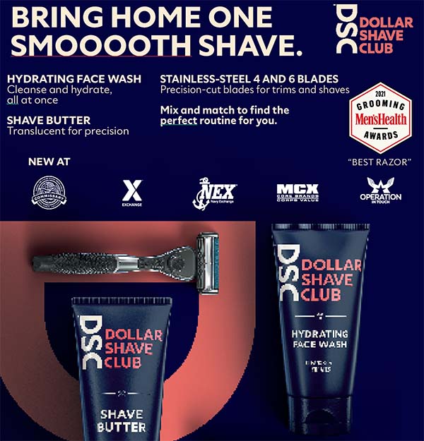 2022 Operation In Touch DeCA Gift Card Giveaway Dollar Shave Club