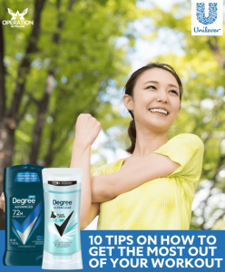 Degree 10 tips on how to get the most out of your workout article 3