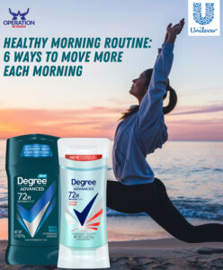 Degree healthy morning routine article