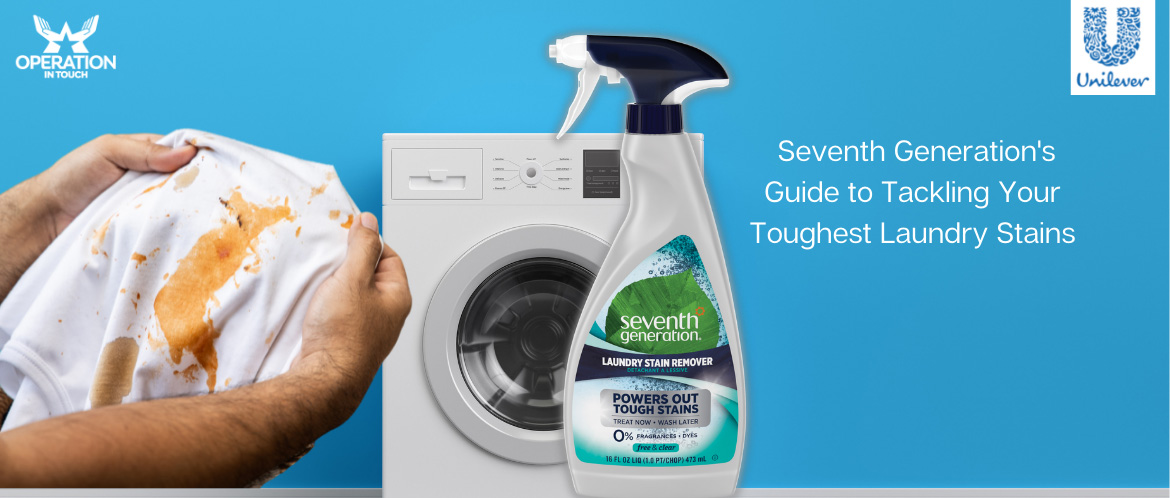 Seventh Generation's laundry stain guide carousel