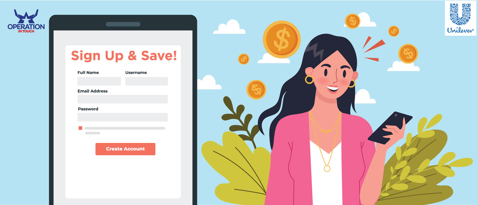Sign Up Save Carousel Main