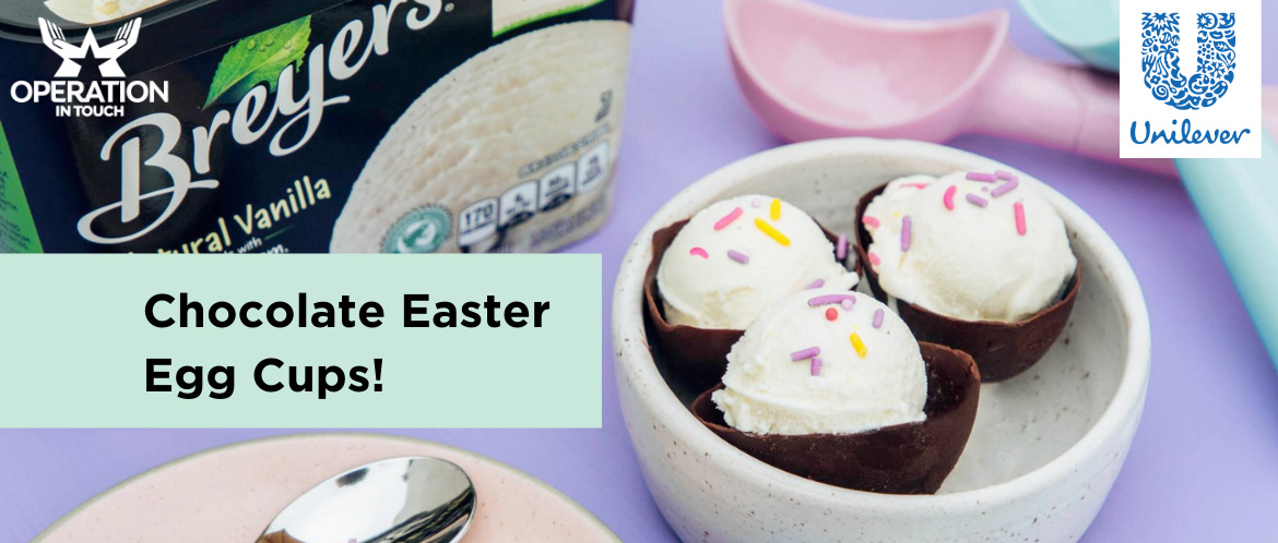 Breyers chocolate easter egg cups carousel
