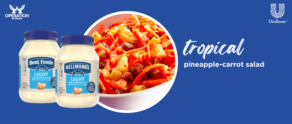 HBF pineapple-carrot salad carousel