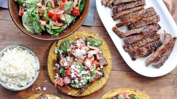 Knorr grilled skirt steak tostadas