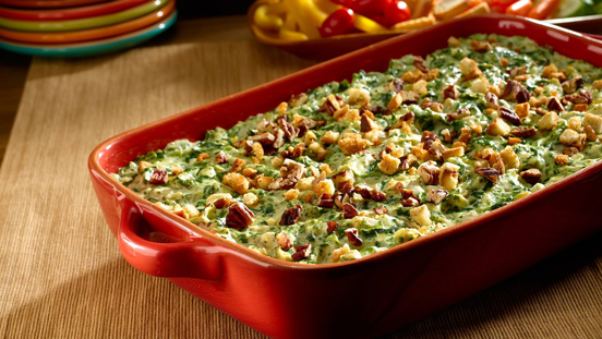 HBF green flag spinach artichoke dip