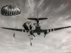 Royal Canopy Parachuting Team B&W original