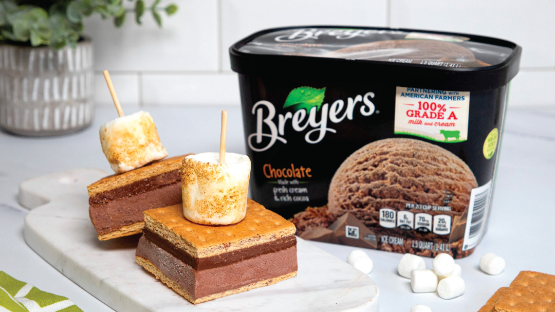 Breyers s'mores ice cream squares