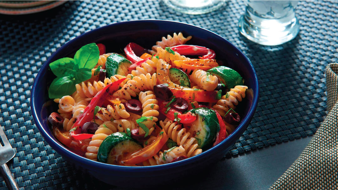 HBF pasta salad with vegetables