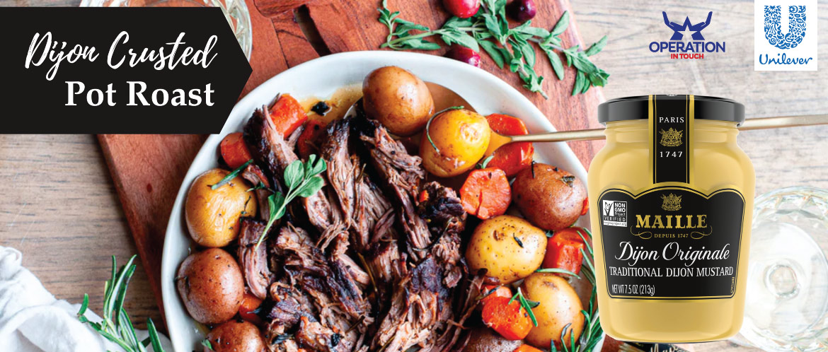 Maille dijon crusted pot roast carousel