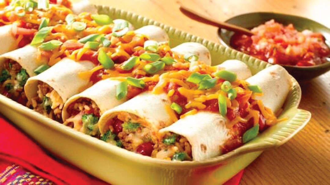 knorr beefy broccoli cheddar burritos
