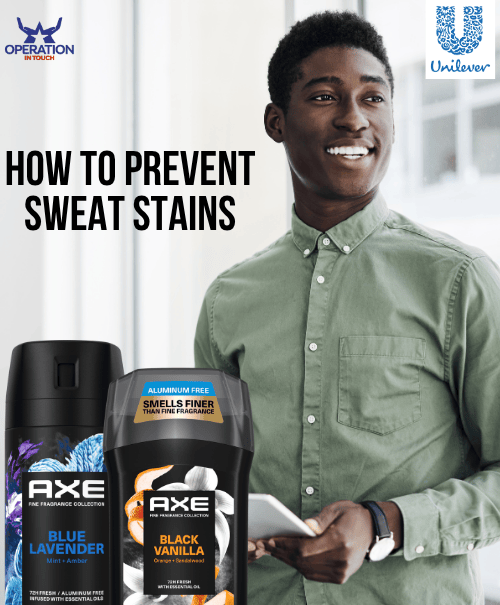 Axe prevent sweat stains article copy