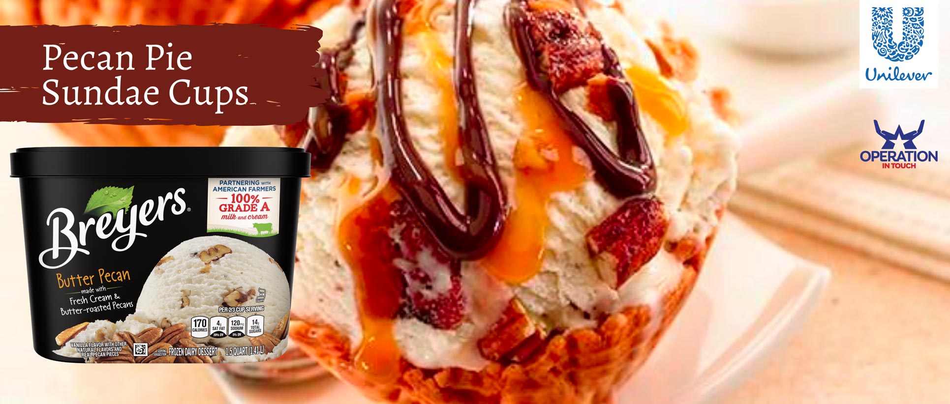 Breyers pecan pie sundae cups carousel