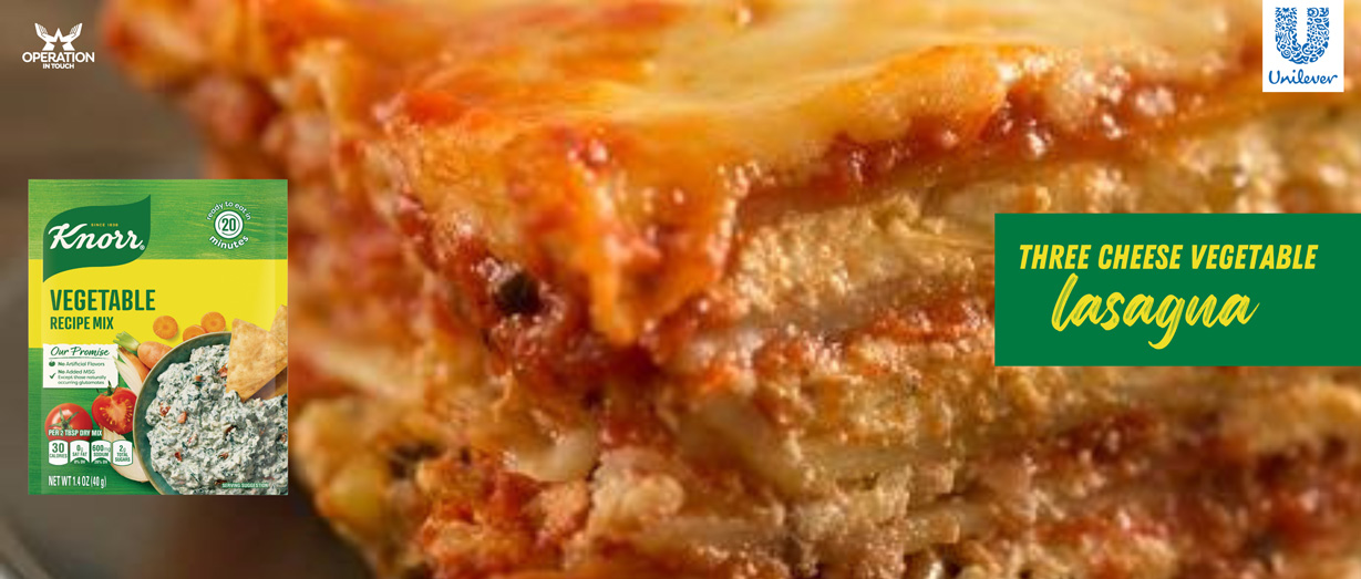 Knorr three cheese lasagna carousel