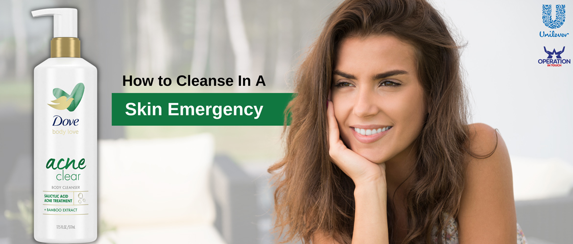 DBL cleanse in a skin emergency carousel