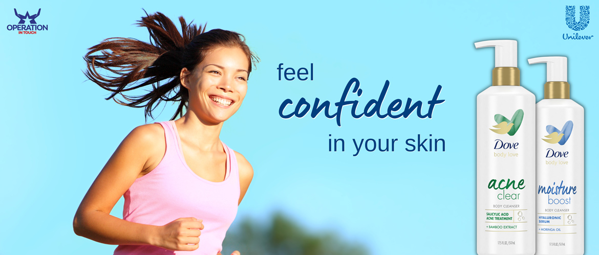 Dove Body Love feel confident in your skin carousel