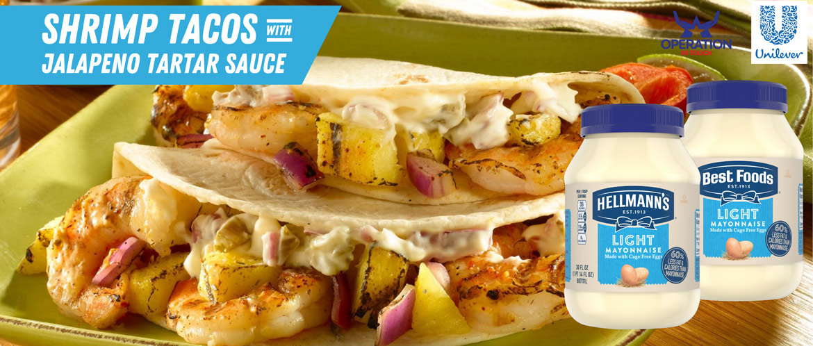 HBF shrimp tacos jalapeno tartar sauce carousel