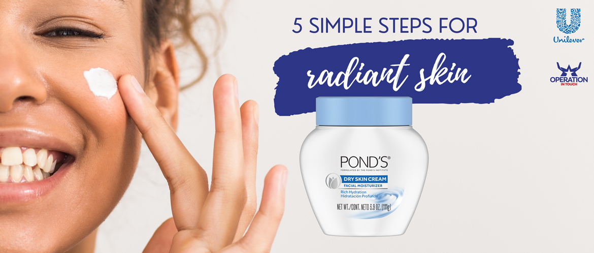 Pond's 5 simple steps for radiant skin carousel