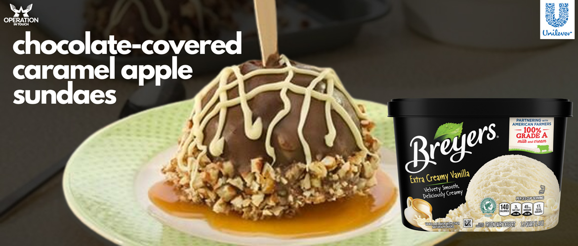 Breyers chocolate covered caramel apple sundaes carousel