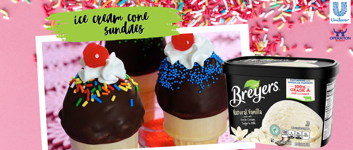 Breyers ice cream cone sundaes carousel