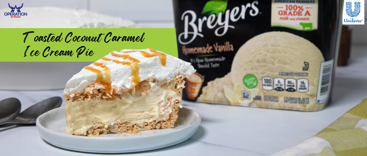 Breyers toasted coconut caramel ice cream pie carousel