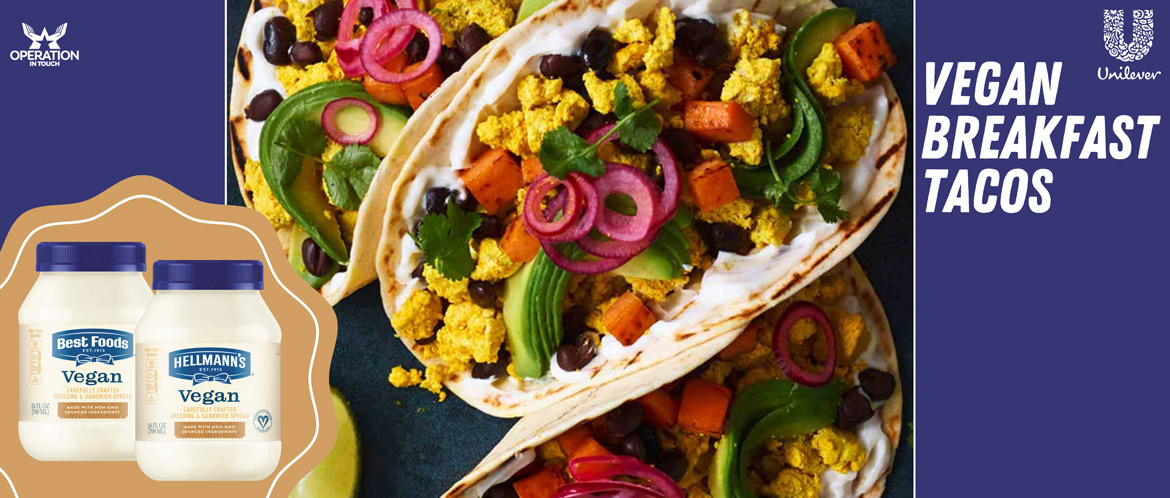 HBF vegan breakfast tacos carousel
