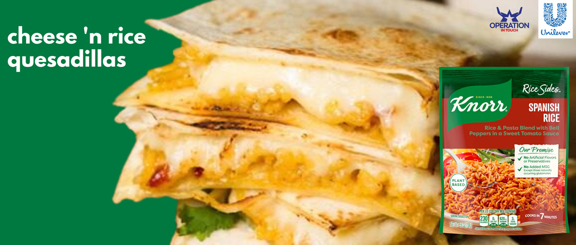 Knorr cheese n rice quesadillas carousel