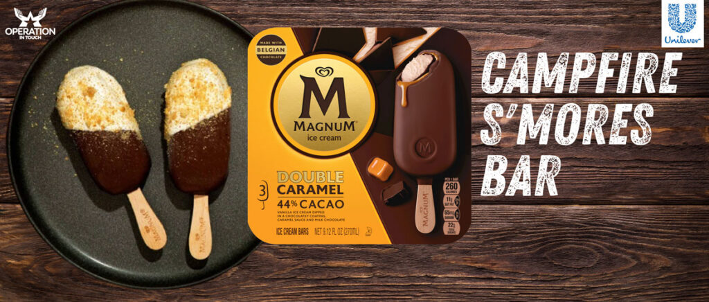 Magnum campfire s'mores bar carousel
