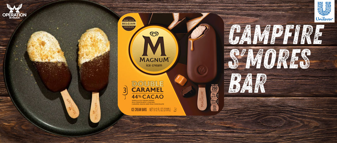 Magnum campfire s'mores bar carousel