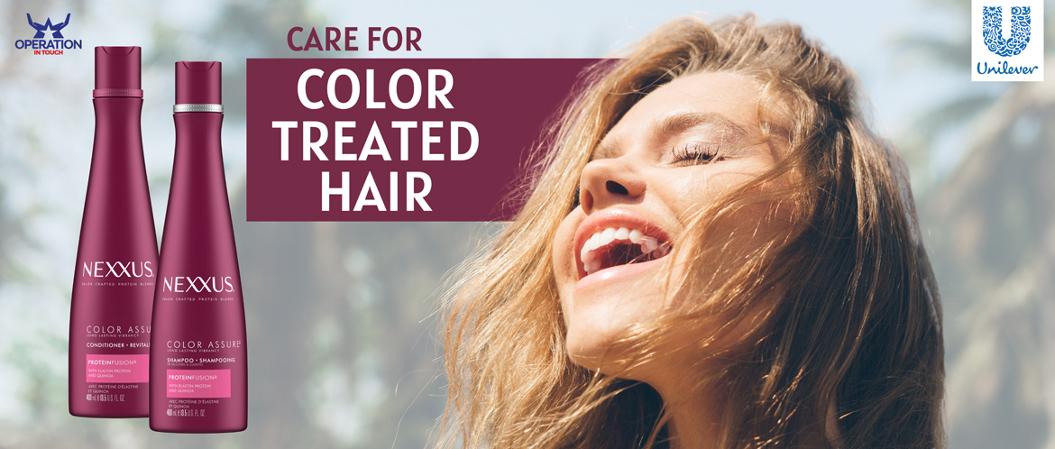 Nexxus care for color treated hair carousel