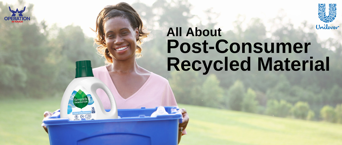 SVG post consumer recycled material carousel