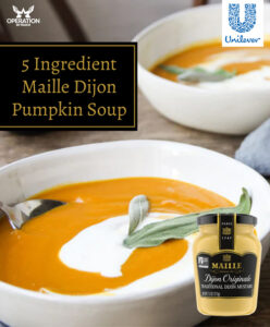 5 ingredient maille dijon pumpkin soup article