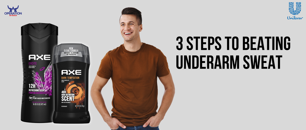 Axe 3 steps to beating underarm sweat carousel
