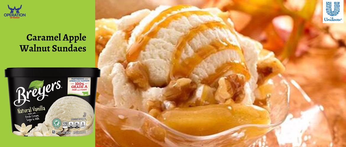 Breyers caramel apple walnut sundaes carousel