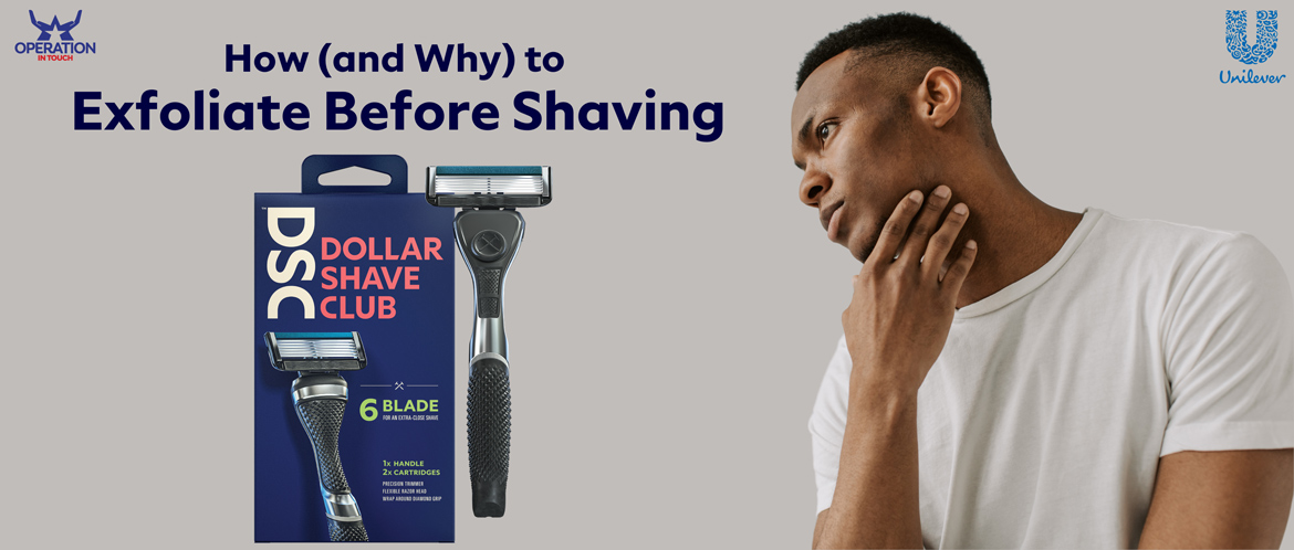 DSC exfoliate before shaving carousel