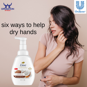 Six Ways to Help Dry Hands Dove six ways to help dry hands article