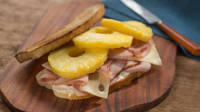 HBF Real aloha ham cheese strangewich