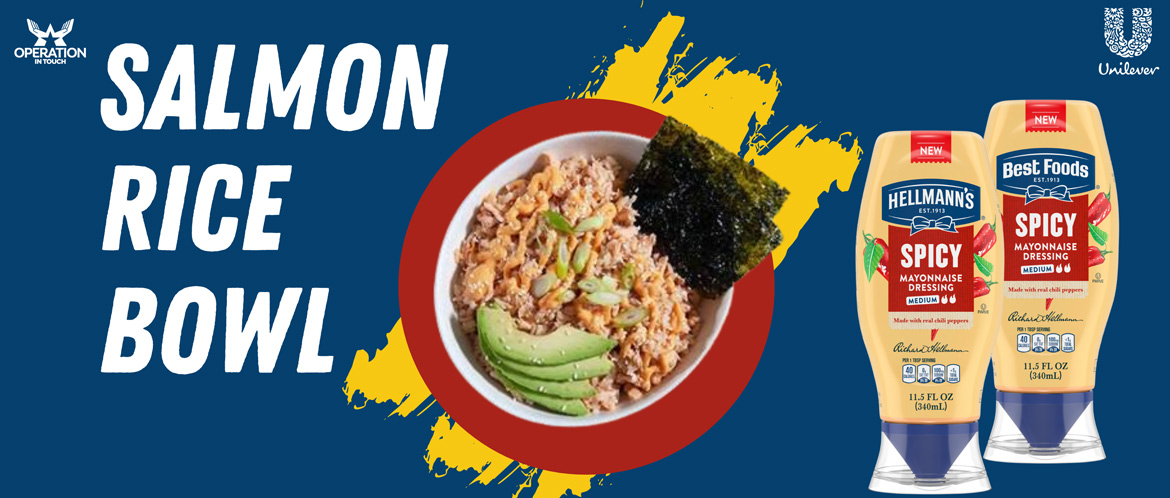 HBF salmon rice bowl carousel