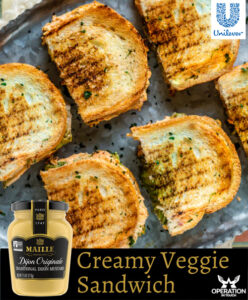 Maille creamy veggie sandwich article