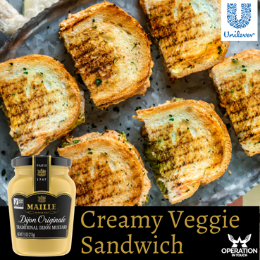 Creamy Veggie Sandwich with Maille Mustard Sauce Maille creamy veggie sandwich article