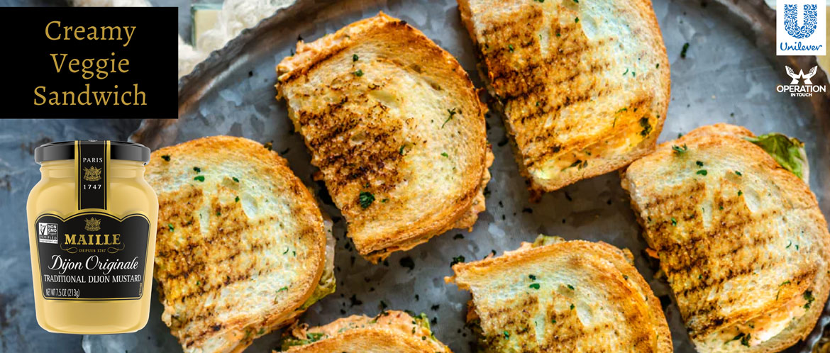 Maille creamy veggie sandwich carousel