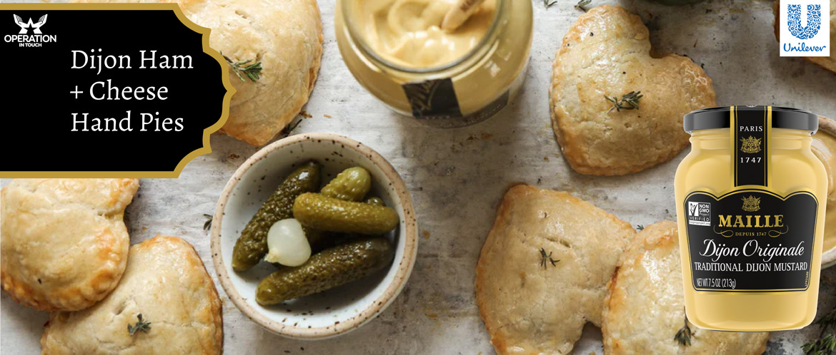Maille dijon ham cheese hand pies carousel