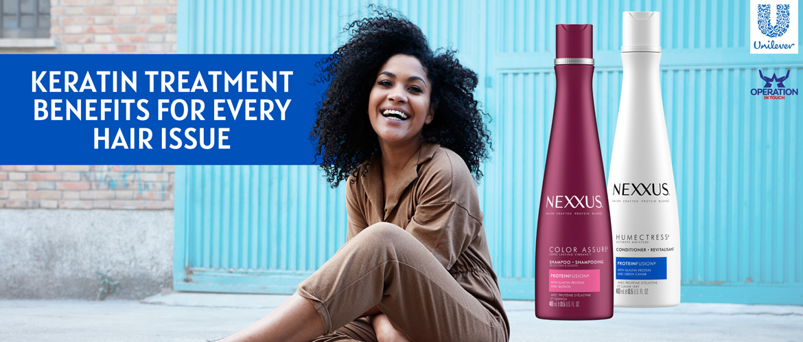Nexxus keratin treatment benefits carousel