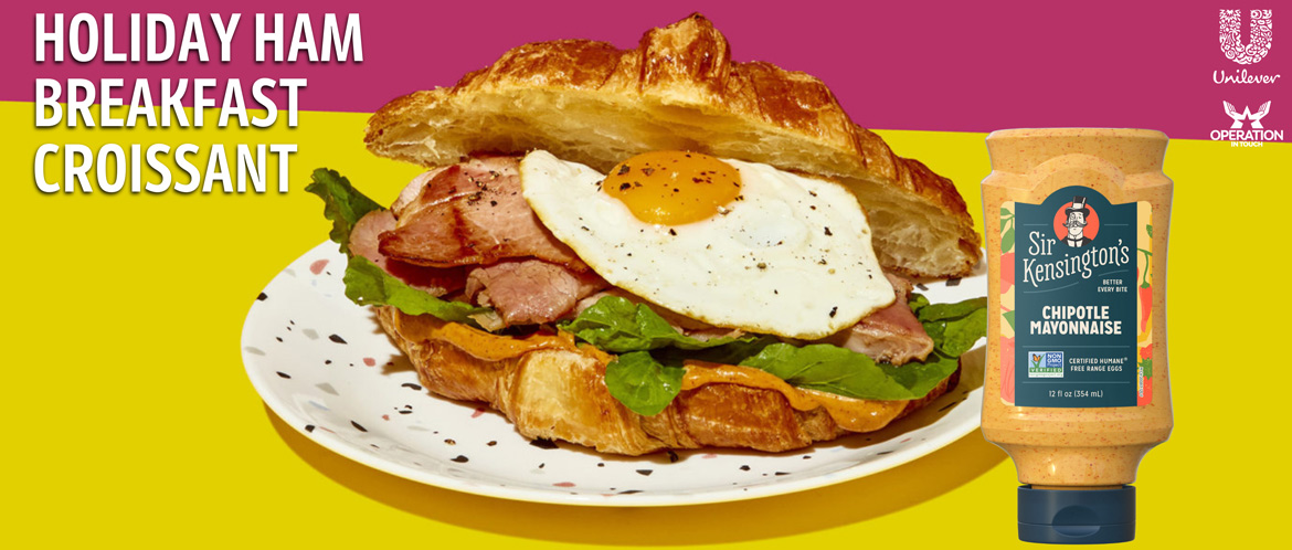 SirK holiday ham breakfast croissant carousel