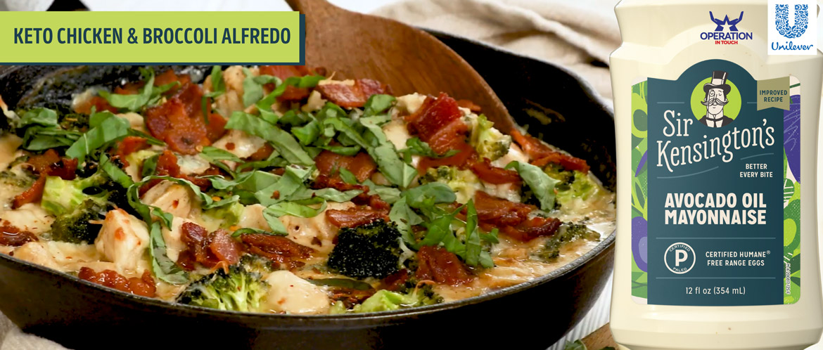 SirK keto chicken broccoli alfredo carousel